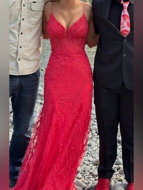 Ellie Wilde Strawberry Prom Dress